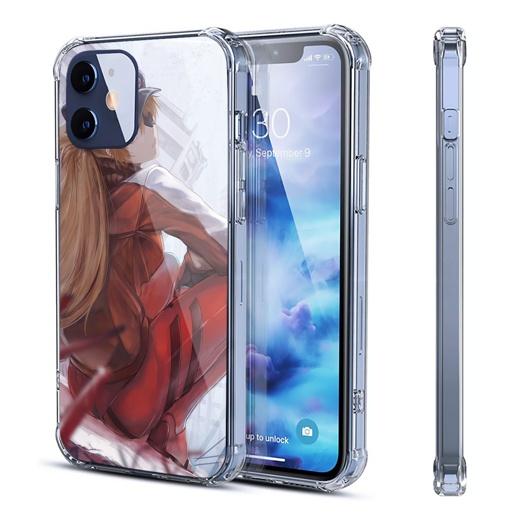 （画像用） EVA 新世紀エヴァンゲリオン 【iPhone 12シリーズ対応】透明スマホケース（クリアソフトケース）